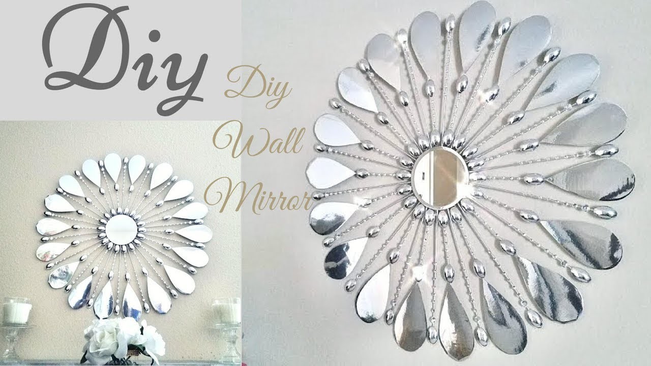 Diy Simple and Inexpensive Glam Wall Mirror Decor!