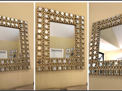 Dollar Tree DIY - ???? Gold Glam Wall Mirror