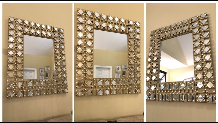 Dollar Tree DIY - ???? Gold Glam Wall Mirror
