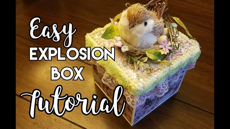 Easy Explosion Box Tutorial ~ Prima Lavender Collection