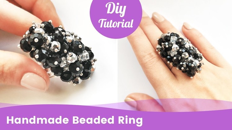 Easy Handmade Beaded Ring. DIY Jewelry for Beginners.