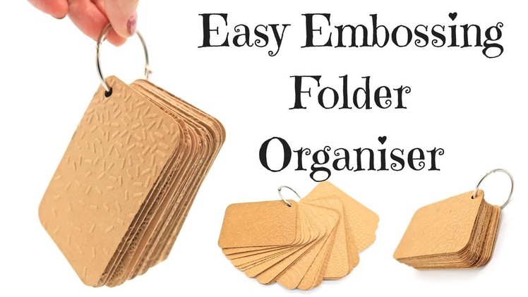 Easy & Quick Embossing Folder Organiser