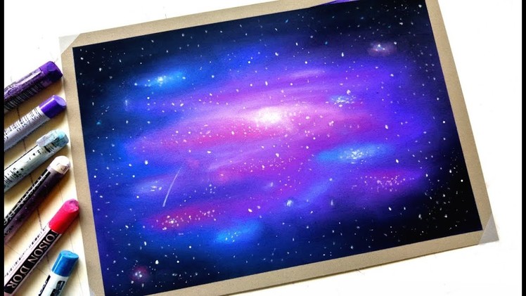 Galaxy Drawing + Art Talk | Soft pastels on Pastelmat