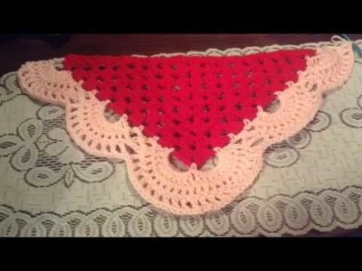 Granny hybrid shawl part 1 (granny shawl meets virus shawl)