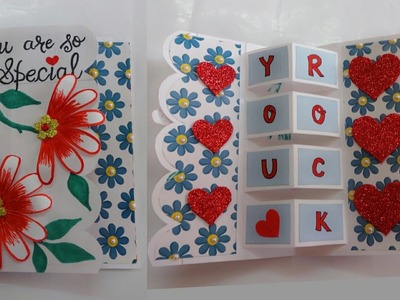 Handmade Pop Up Card for Someone Special.Handmade Pop Up Card for Friends