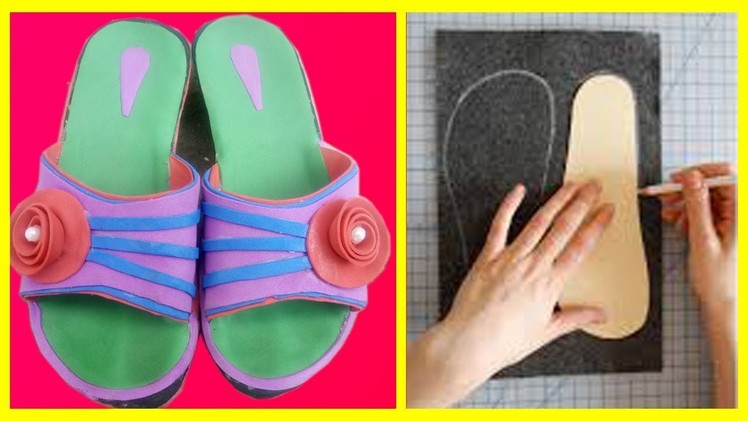Handmade Slipper | How To Make Slippers At Home | Best out of waste | Fomic sheet Slippers