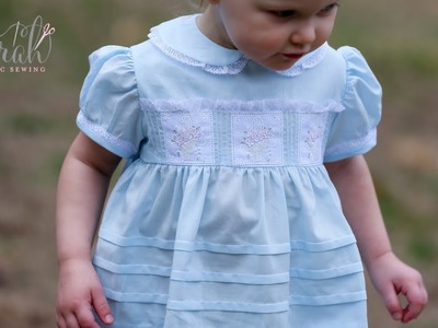Heirloom Easter Dress with Swiss Embroidered Baskets Sewing Tutorial
