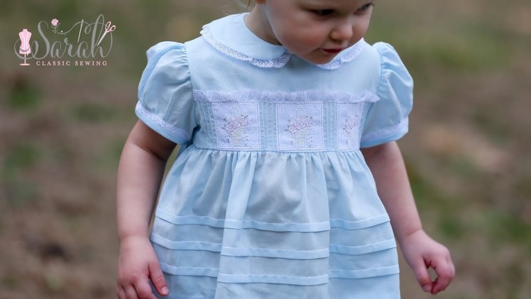 Heirloom Easter Dress with Swiss Embroidered Baskets Sewing Tutorial