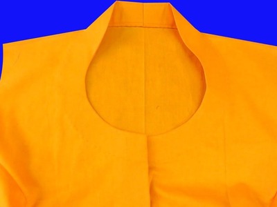 High Neck Collar blouse (Halter Neck) Cutting and Stitching in bangla tutorial