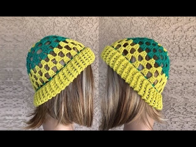 How to Crochet a Cotton Beanie Hat Pattern #673│by ThePatternFamily