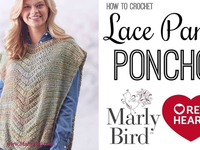 How to Crochet Beginner Lace Panel Poncho [Right Handed]