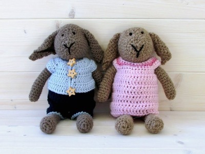 How to crochet Ruthie and Ralph rabbit - Wooly Wonders Crochet Animals