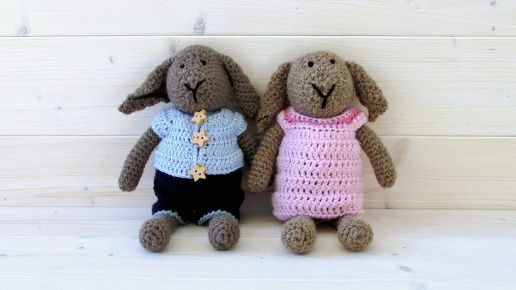 How to crochet Ruthie and Ralph rabbit - Wooly Wonders Crochet Animals