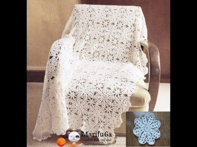 How to crochet white afghan blanket free easy pattern tutorial