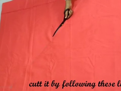 How to cut narrow bottom belted salwar in 2.50m, कम मोहरी की सलवार कैसे काटे। Easy way to cut salwar