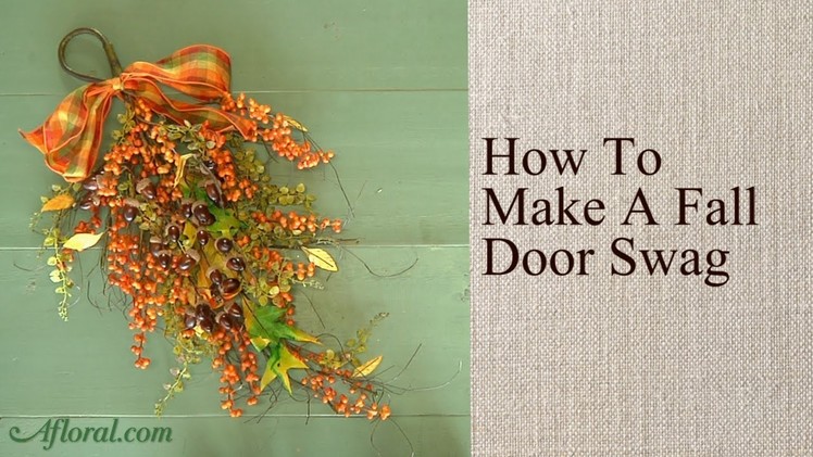 How to Make a Fall Door Swag