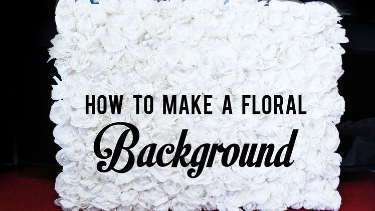 How to make a floral background