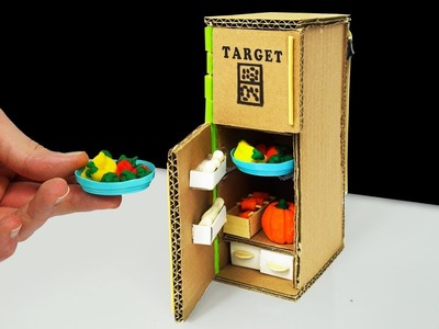 How to make a Mini Refrigerator from Cardboard (Mini Fridge)