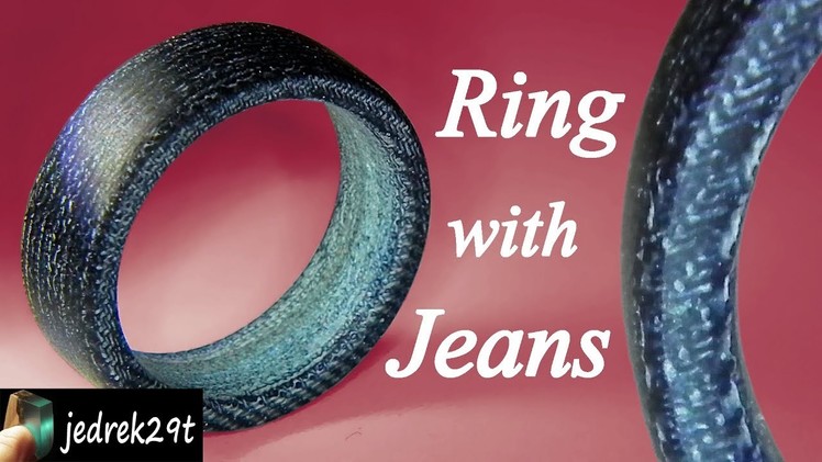 How to make a Ring with Jeans. Denim Ring.