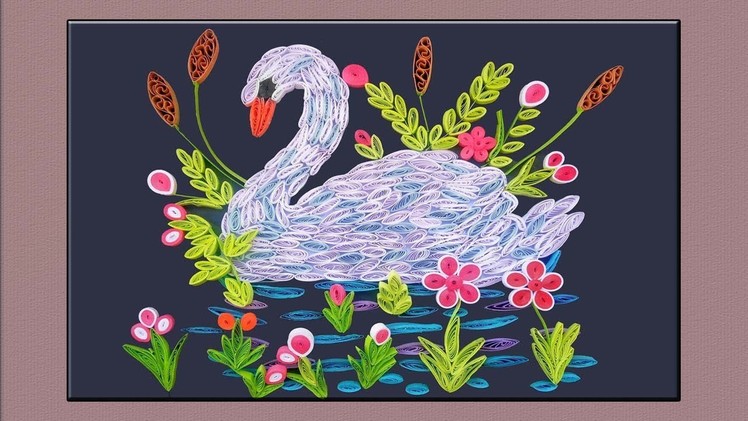 How to make Beautiful Quilling Swan | Paper Quilling Art