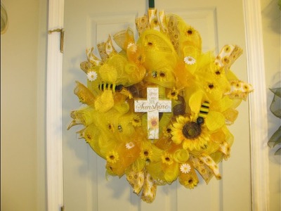 How To Make Carmen's You Are My Sunshine Wreath