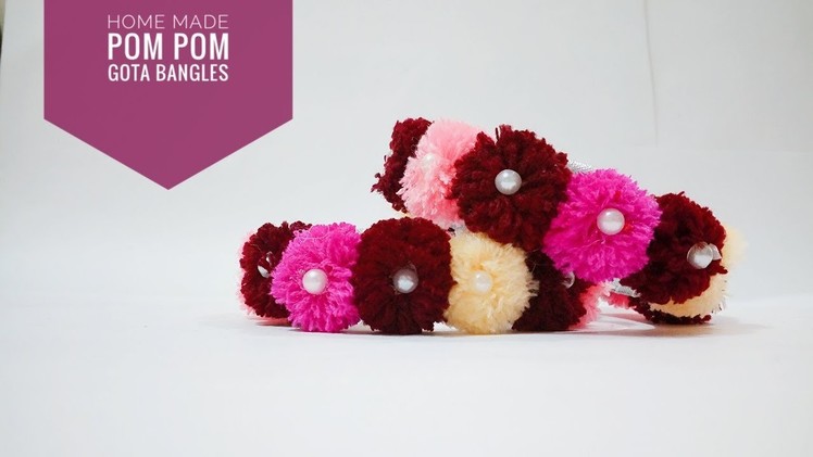 How to make pom pom bangals for navaratri in a few minutes | Art & Creativity ❤