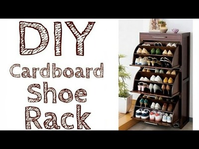 How to make shoe rack at home with cardboard