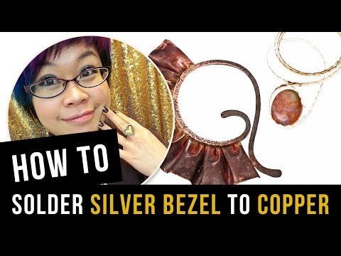 How to Solder Silver Bezel to Copper with EZ Torch - Kharisma Ruffles