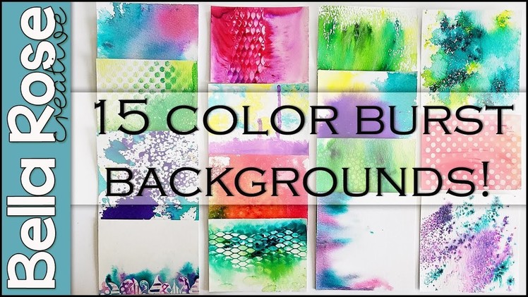 Ken Oliver Color Burst Background Techniques | Review & First Impressions | Mixed Media Art Journal