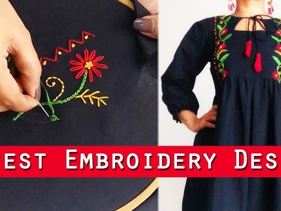 Latest Embroidery Design | How to make Designer Outfit with Hand Embroidery