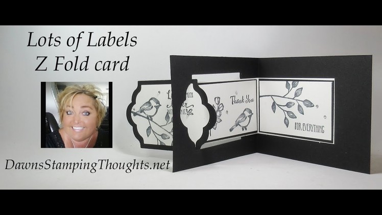 Lots of Labels Z Fold card