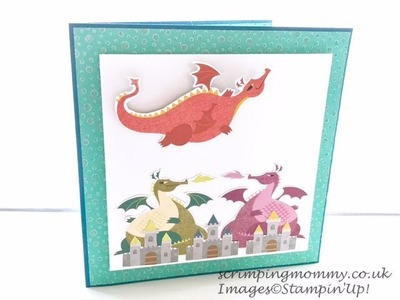 Moveable. flying. Dragon card Stampin' Up ! products