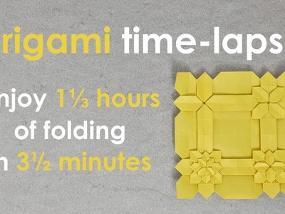 Origami Time-Lapse: Low Density Hydrangea Tiling tessellation (Shuzo Fujimoto and Peter Budai)