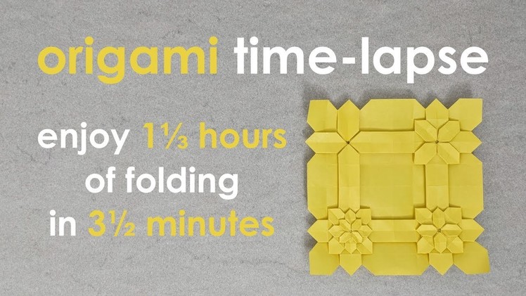 Origami Time-Lapse: Low Density Hydrangea Tiling tessellation (Shuzo Fujimoto and Peter Budai)
