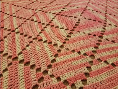 Part 1 - The Lace Diamonds Blanket Crochet Tutorial!