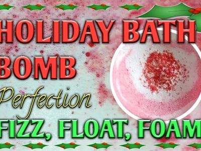 PEPPERMINT BATH BOMB DIY+ DEMO FIZZ FLOAT FOAM