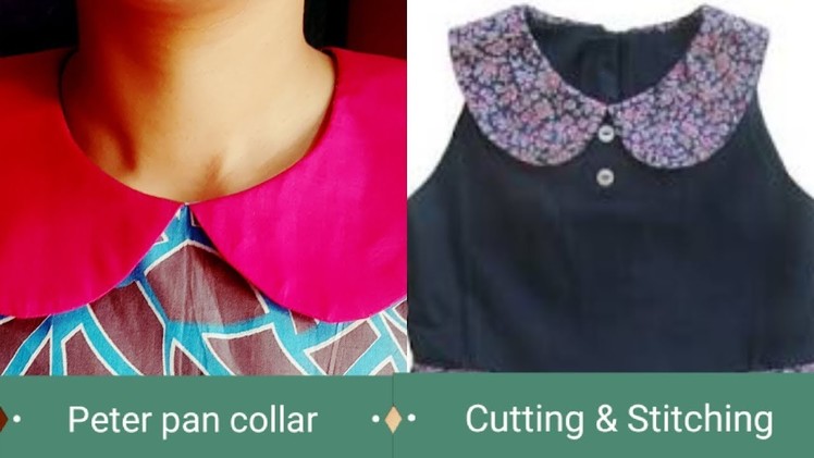 Peter pan collar cutting and stitching