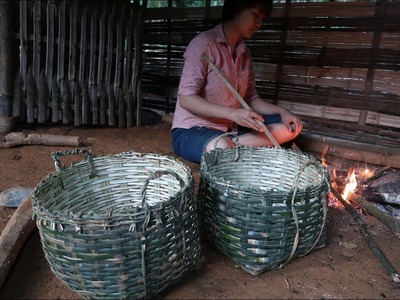 Primitive Technology: Bamboo Baskets (used for containing soil, digging wells) Primitive-Life