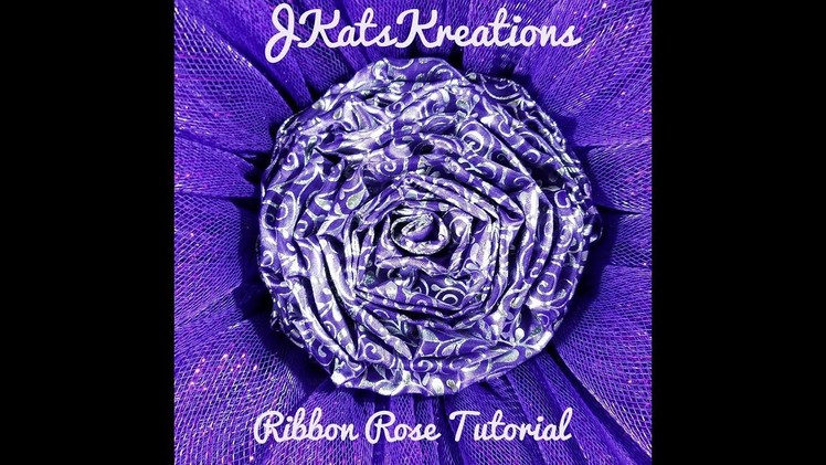Ribbon Rose Tutorial by JKatsKreations