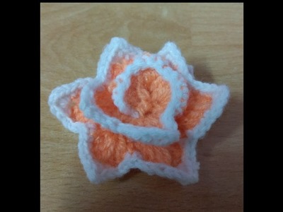 Rosé flower knitting for all purposely