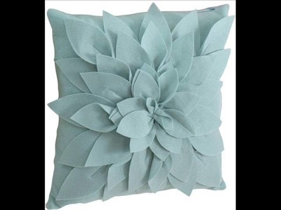 Sara's Garden Petal Decorative Throw Pillow  17 Inch Square ; floral decorative