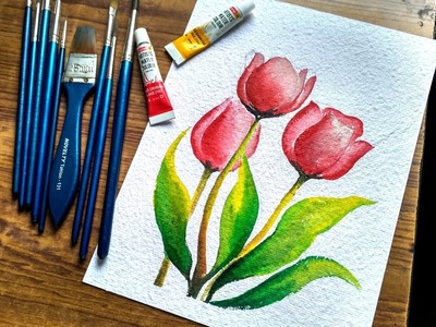 Simple Flower Painting in Watercolor | Paint with david