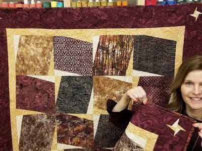 "Spice Cake" Quilt with a Spicy Cornerstone :)
