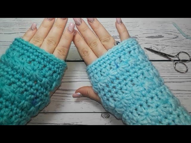 Starr stitch fingerless gloves (LEFT HAND)