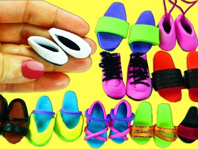 10 DIY Barbie Shoes -10 Different Styles - 10 Super Easy DIY Doll Crafts