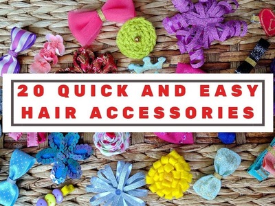 20 quick and easy DIY hair clips tutorial for kids | DIY Hair accessories | DIY My Space