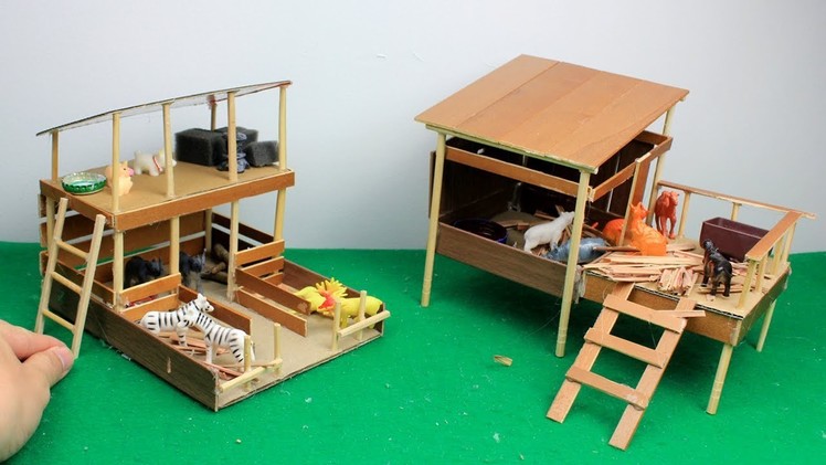 4 Easy Miniature Animal Farmhouse for Home Decor #3 | DIY & Craft ideas