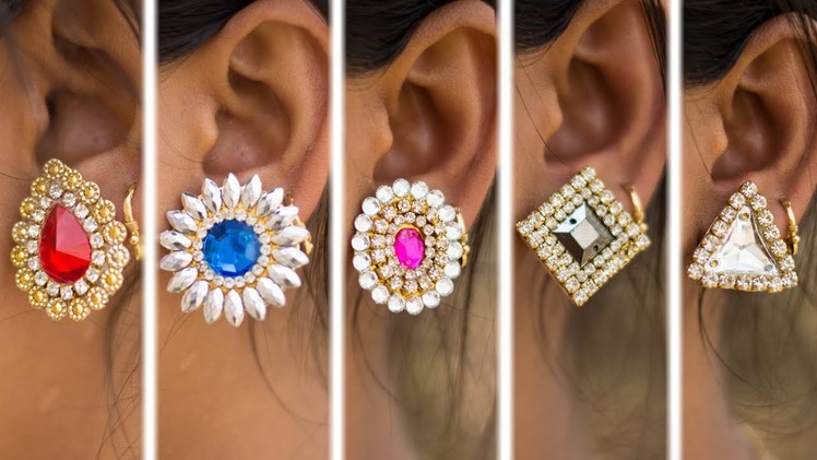 5 easy Stud Earring Design | DIY | 5 min Craft | Hand made jewelry | Art with Creativity