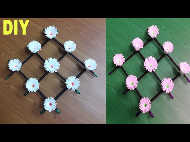 Best out of waste Disposable plate Decor Craft Idea.Best Home Decor Craft #diy art and craft