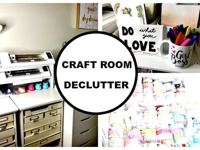 Craft Room Declutter 2018 and Organization Ideas